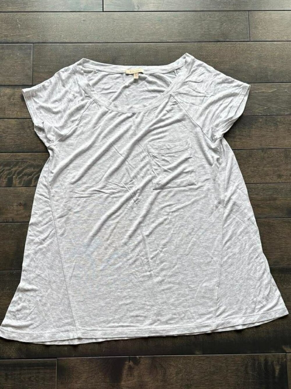 Anthropologie Bordeaux Oversized Pocket Tee